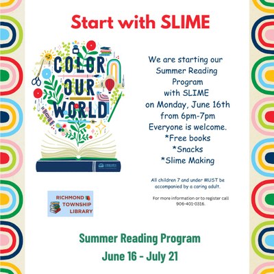 Color Our World with Books Summer Reading Program Color Our World with Books Summer Reading Program